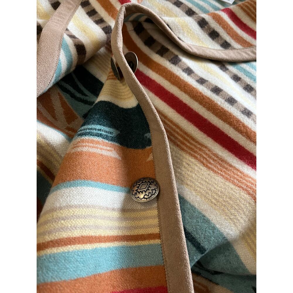 Pendleton | Women's L Striped Wool Jacket Southwestern Design - Picture 6 of 6